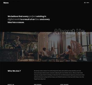 elementor creative about us template